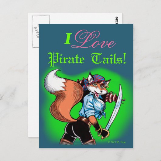 Carte postale Pirate Tails (Devant / Derrière)