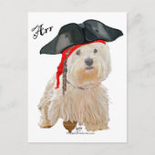 Carte Postale Pirate Westie (Devant)