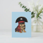 Carte Postale Pirate Yorkshire Terrier pour Amoureux de les chie (Debout devant)