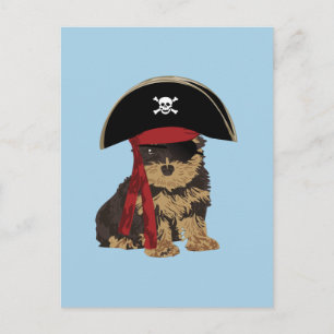 Carte Postale Pirate Yorkshire Terrier pour Amoureux de les chie