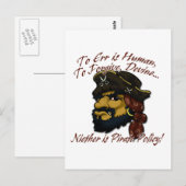 Carte Postale Pirates ! (Devant / Derrière)