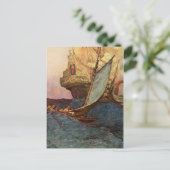 Carte Postale Pirates en mer (Debout devant)