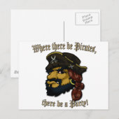 Carte Postale Pirates Rock ! (Devant / Derrière)