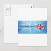 Carte Postale Pire que Thatcher (Devant / Derrière)