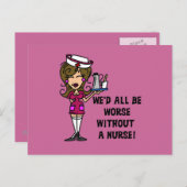 Carte Postale Pire sans infirmière (Devant / Derrière)