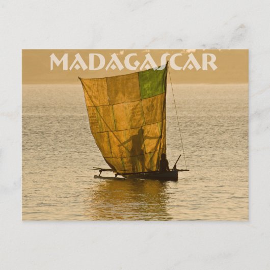 Carte Postale Piroguier Vezo (Devant)