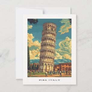 Carte postale Pisa Italie Leaning Tower Travel