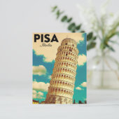Carte Postale Pisa Leaning Tower Italia (Debout devant)