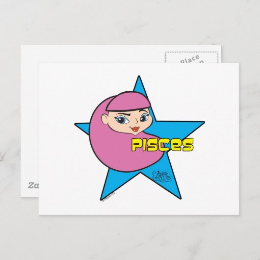 Carte postale Pisces (Devant / Derrière)