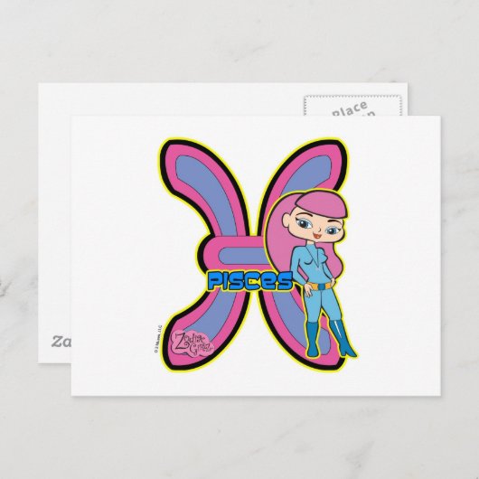 Carte postale Pisces (Devant / Derrière)