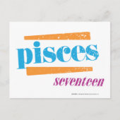 Carte Postale Pisces Aqua (Devant)