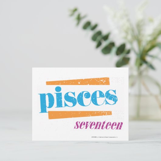 Carte Postale Pisces Aqua (Debout devant)