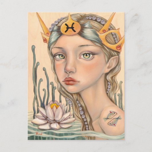 Carte Postale Pisces Girl (Devant)