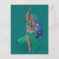 Pisces Zodiac ventre Danseuse Art Astrologie Déess