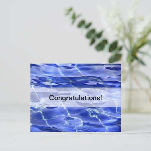 Carte Postale Piscine (Debout devant)