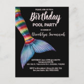 Carte Postale Piscine à voile bleu rose or Turquoise (Devant)