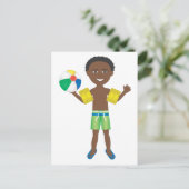 Carte Postale Piscine Ball Boy (Debout devant)