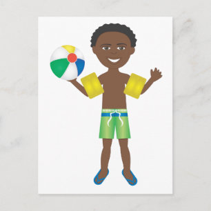 Carte Postale Piscine Ball Boy