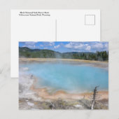 Carte Postale Piscine de diamant noir, parc national de Yellowst (Devant / Derrière)