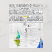 Carte Postale Piscine du Jardin du Luxembourg - Paris (Devant)