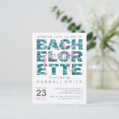 Carte Postale Piscine et Thème Tropical Bachelorette Party (Debout devant)