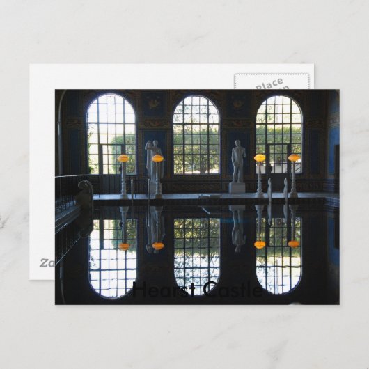 Carte Postale Piscine intérieure du Hearst Castle (Devant / Derrière)