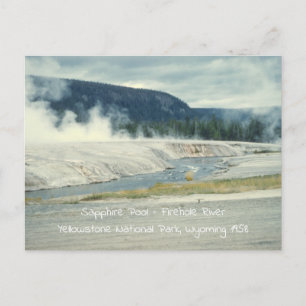 Carte Postale Piscine Sapphire Rivière Yellowstone