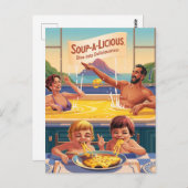 Carte Postale Piscine surréaliste au fromage (Devant / Derrière)