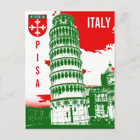 Carte Postale Pise Italie La Tour Penchee Zazzle Be
