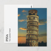 Carte Postale Pise, la tour penchée (Devant / Derrière)