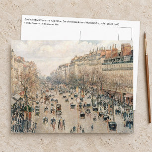 Carte Postale Pissarro - Boulevard Montmartre, soleil après-midi