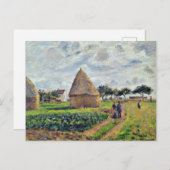 CARTE POSTALE PISSARRO - HISTOCQUES ET PATCH DE CABBAGE, (Devant / Derrière)
