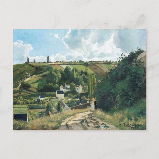 Carte Postale Pissarro - La colline de Jalais, Pontoise, (Devant)