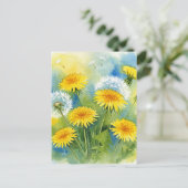 Carte postale Pissenlits (Debout devant)