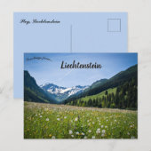 Carte Postale Pissenlits à Steg Liechtenstein (Devant / Derrière)
