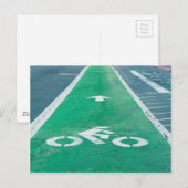 CARTE POSTALE PISTE CYCLABLE (Devant / Derrière)
