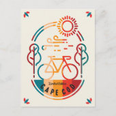 Carte Postale Piste cyclable Retro Cape Cod (Devant)