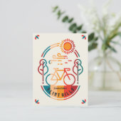 Carte Postale Piste cyclable Retro Flint Hills. (Debout devant)