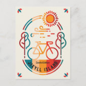 Carte Postale Piste cyclable Retro Jekyll Island (Devant)