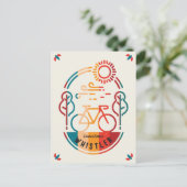 Carte Postale Piste cycliste Retro Whistler. (Debout devant)