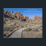 Carte Postale Piste dans le parc national du Teide, Tenerife, Ca<br><div class="desc">Parcourez les impressionnantes Roques de Garcia dans le Parc National du Teide,  Tenerife,  Îles Canaries - carte postale annotée</div>