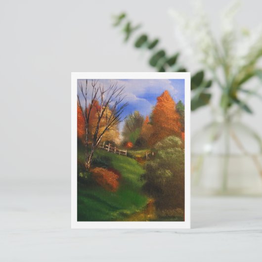 Carte Postale Piste d'automne (Debout devant)