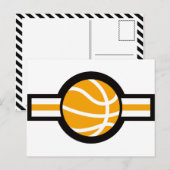 Carte Postale piste de basket (Devant / Derrière)
