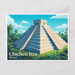 Carte Postale Piste de Chichen Itza Mexique