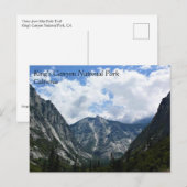 Carte Postale Piste Mist Falls, parc national King's Canyon, CA (Devant / Derrière)