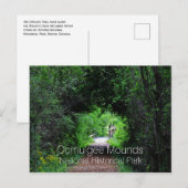 Carte Postale Piste Opelofa, Ocmulgee Mounds, GA (Devant / Derrière)