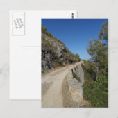 Carte Postale Piste sur le Montgo. (Devant / Derrière)