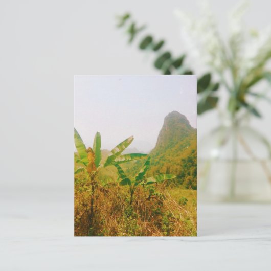 Carte Postale Piste Vang Vieng - Laos (Debout devant)