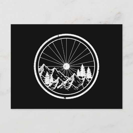 Carte Postale Piste VTT Mountain (Devant)