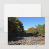 Carte Postale Pistes en automne (Devant / Derrière)